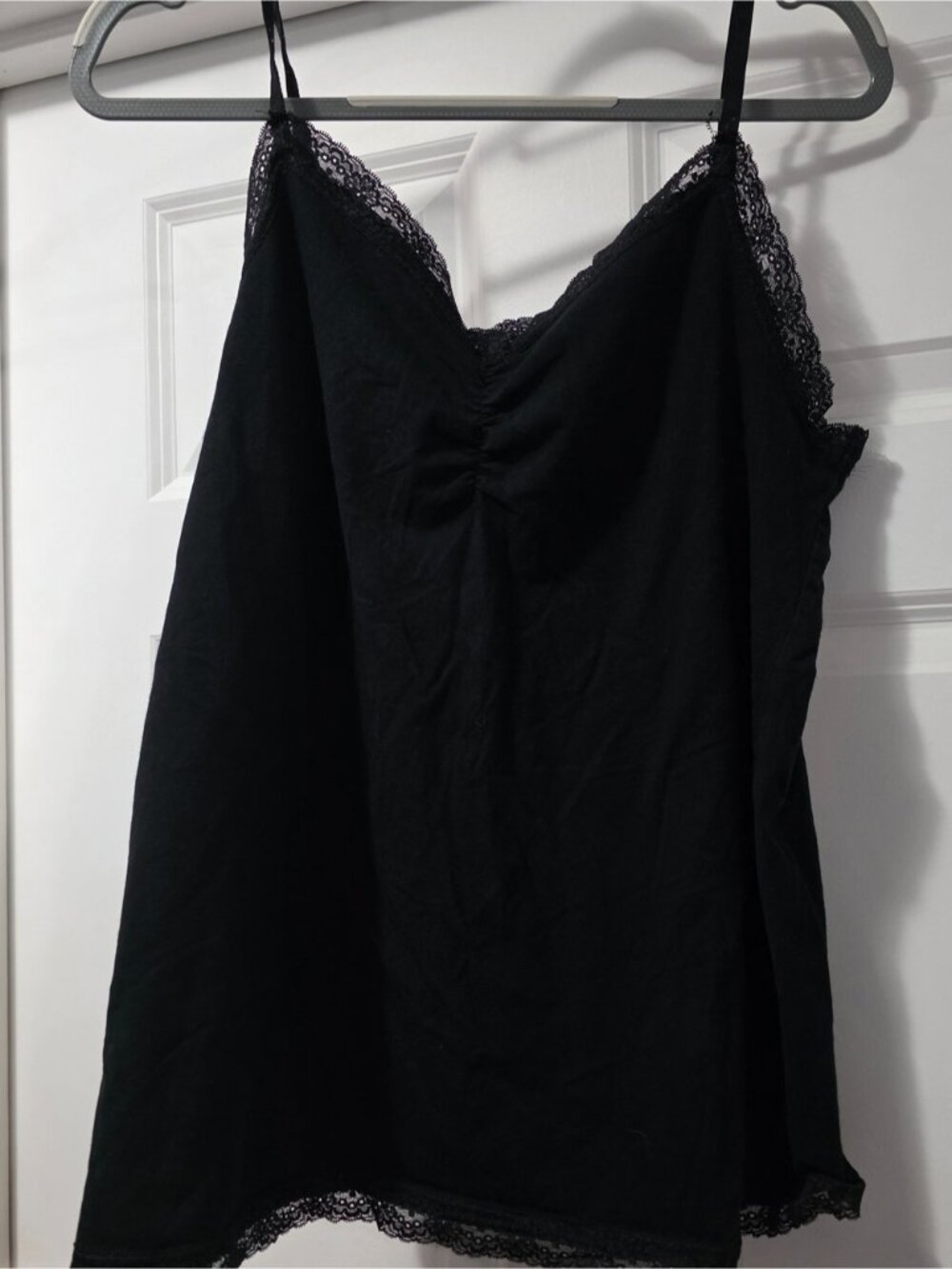Black Lace Trim Camisole